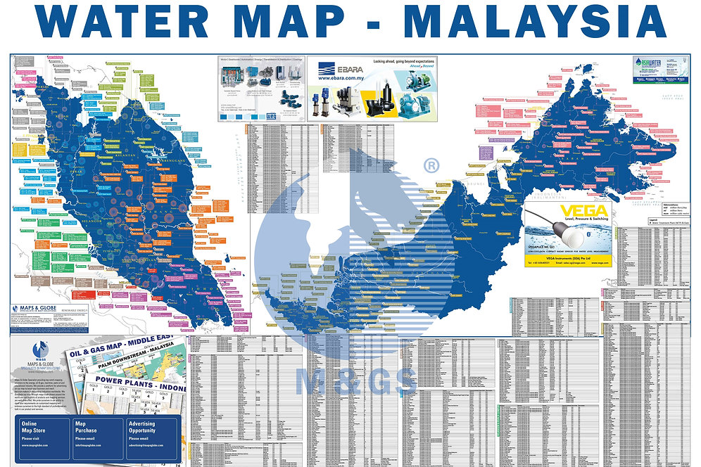 Water Map Malaysia (ADV) mapsglobespecialist