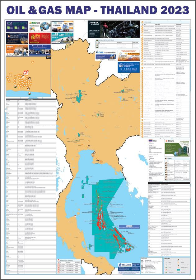 2023 ADV Map : Oil & Gas Map - Thailand (ADV)