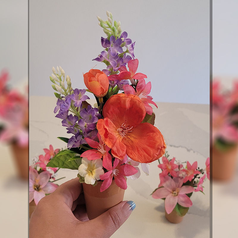 Thumbnail: Set of 3 Mini Artificial Floral Arrangements