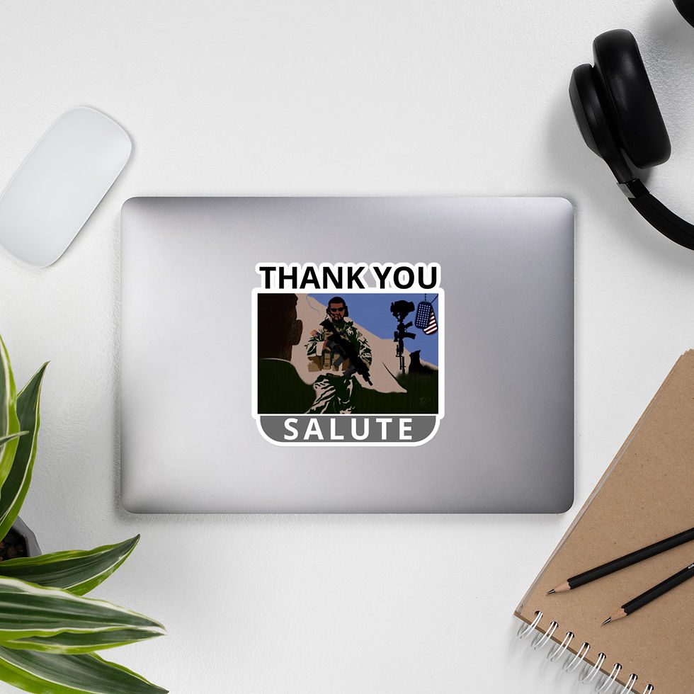 Thumbnail: Kiss Cut Stickers - Saluting The Solider  