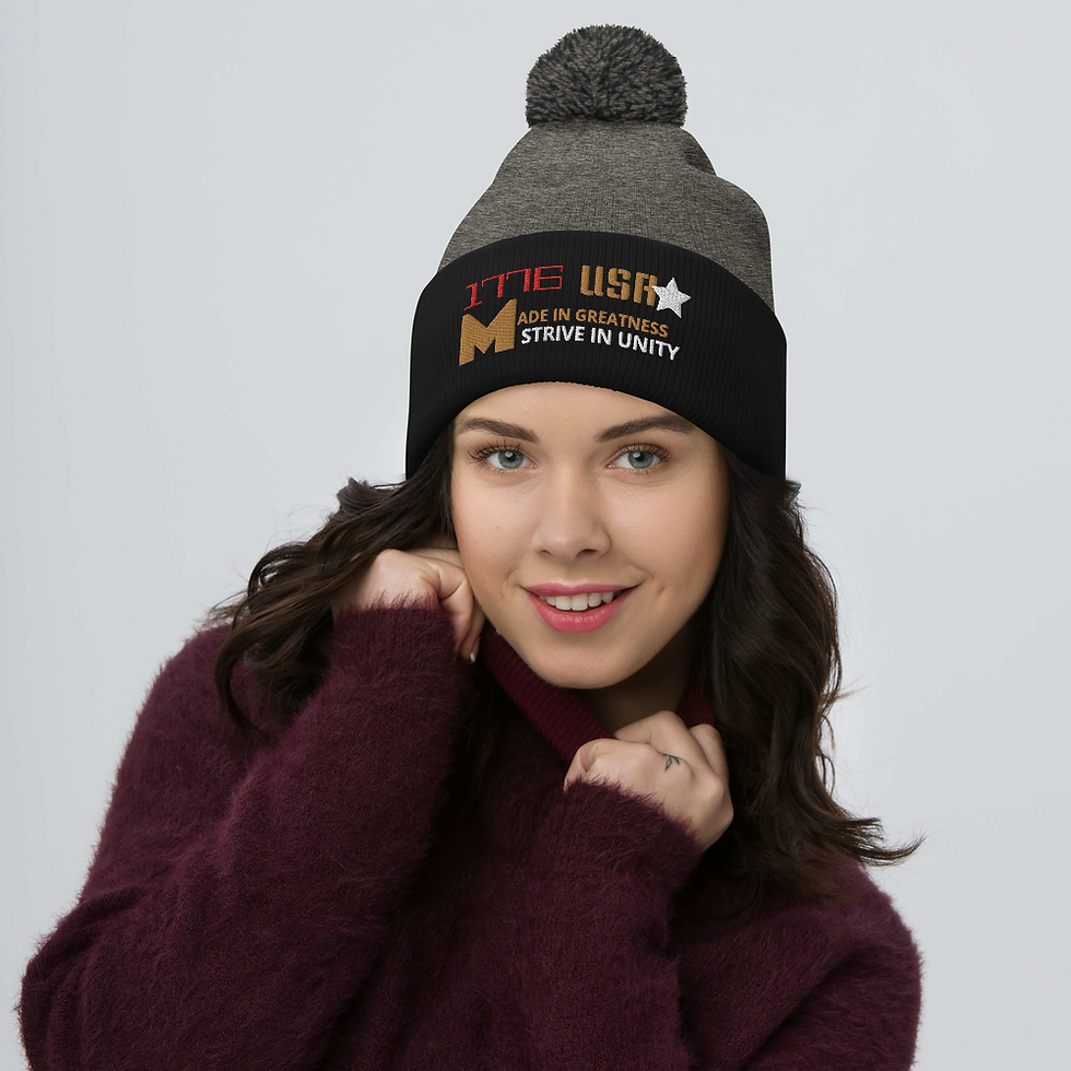 Thumbnail: 1776 - Pom-Pom Beanie