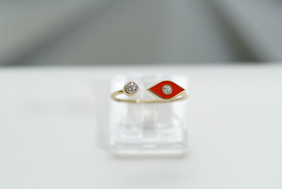 Thumbnail: 14KT Red Evil Eye 