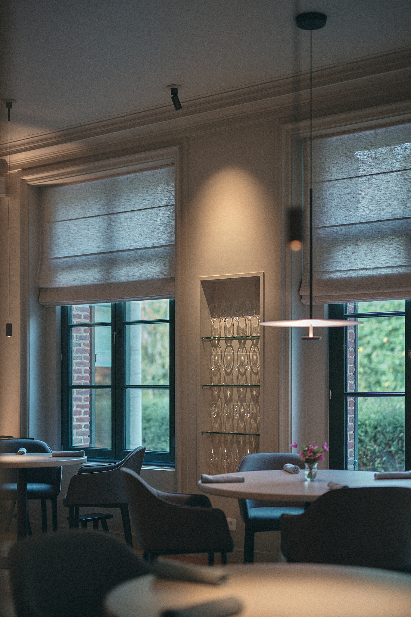 La salle du restaurant Basile Cuisine Gourmande au Château des Béguines