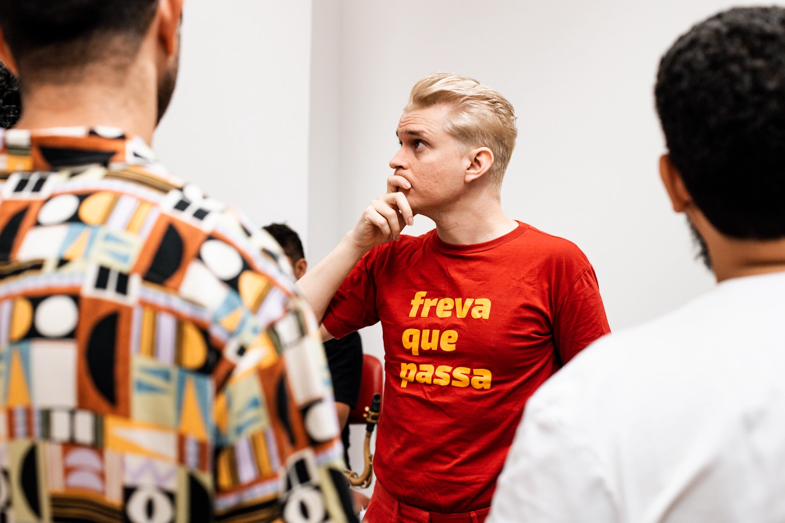 Carlos antes do show, Praça do Arsenal   | Foto por Hannah Carvalho