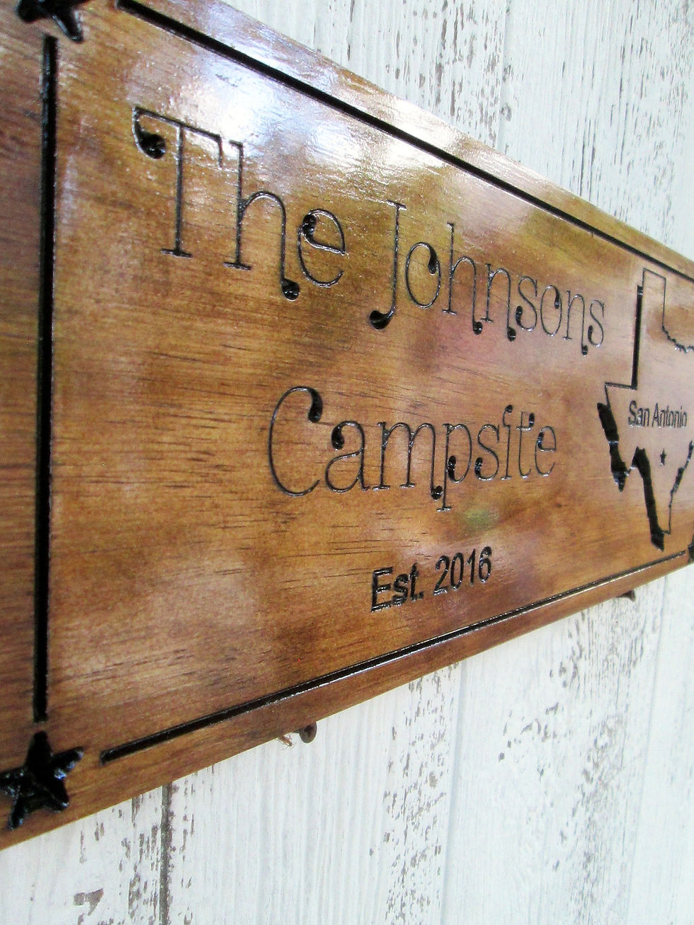 Thumbnail: camping sign with state side view
