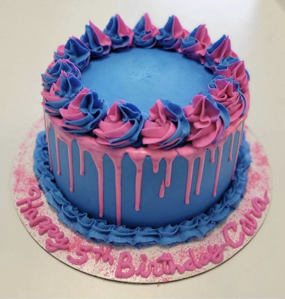 Pink & Blue Roses
