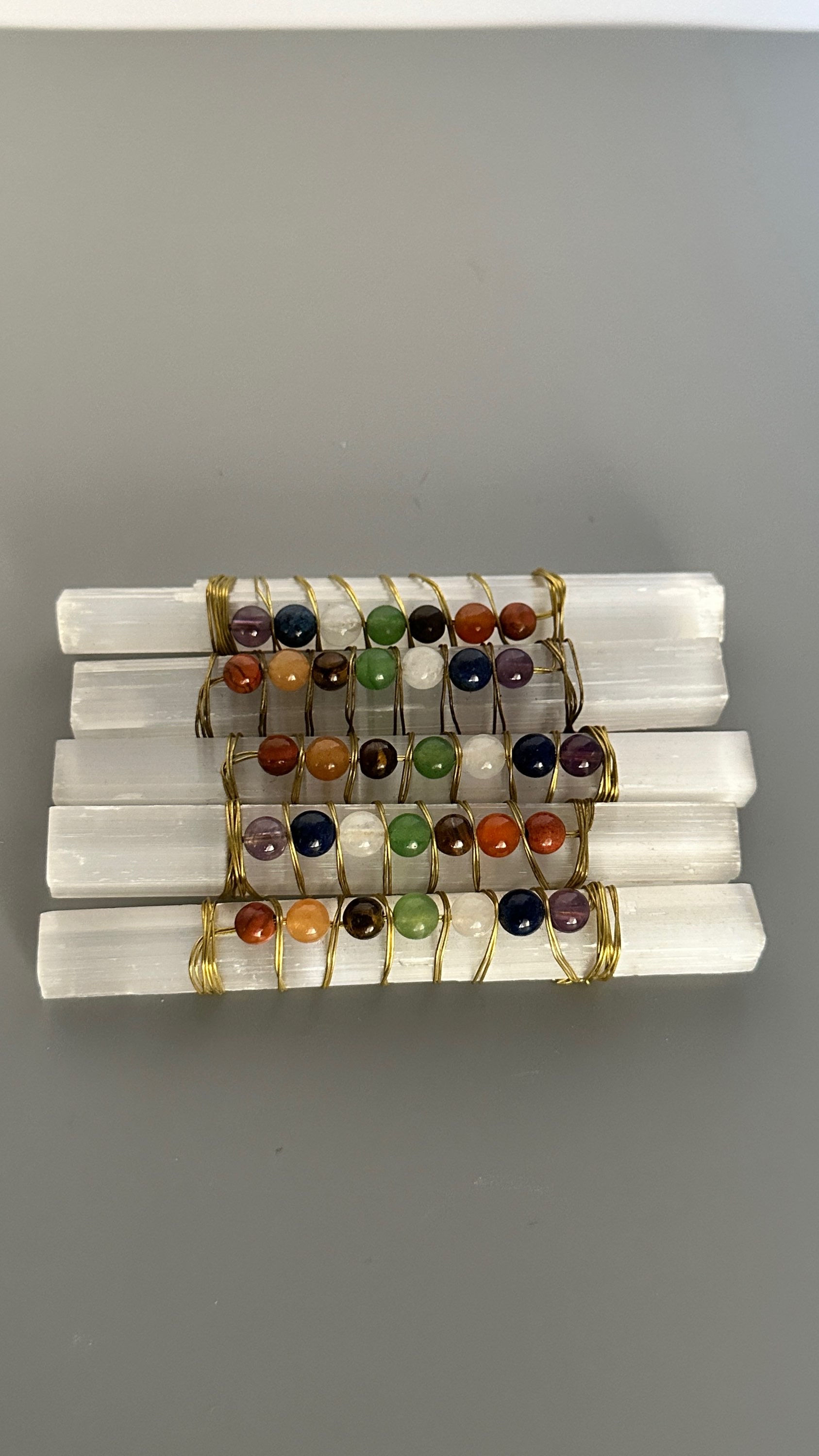 10mm Chakra Selenite Sticks - sold separately 