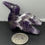 Miniaturbild: Dream Amethyst Hummingbird Carving