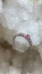 Miniaturbild: Genuine Pink Tourmaline Crystal Ring