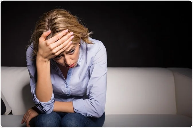 anxious woman