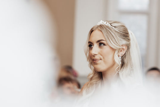 bride smiling