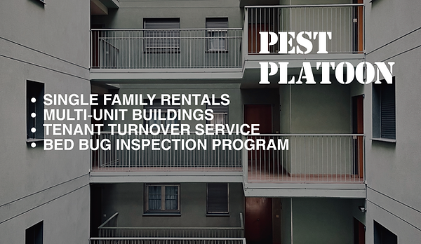 Pest Platoon apartment and rental pest control Delaware County Bed bug inspection program