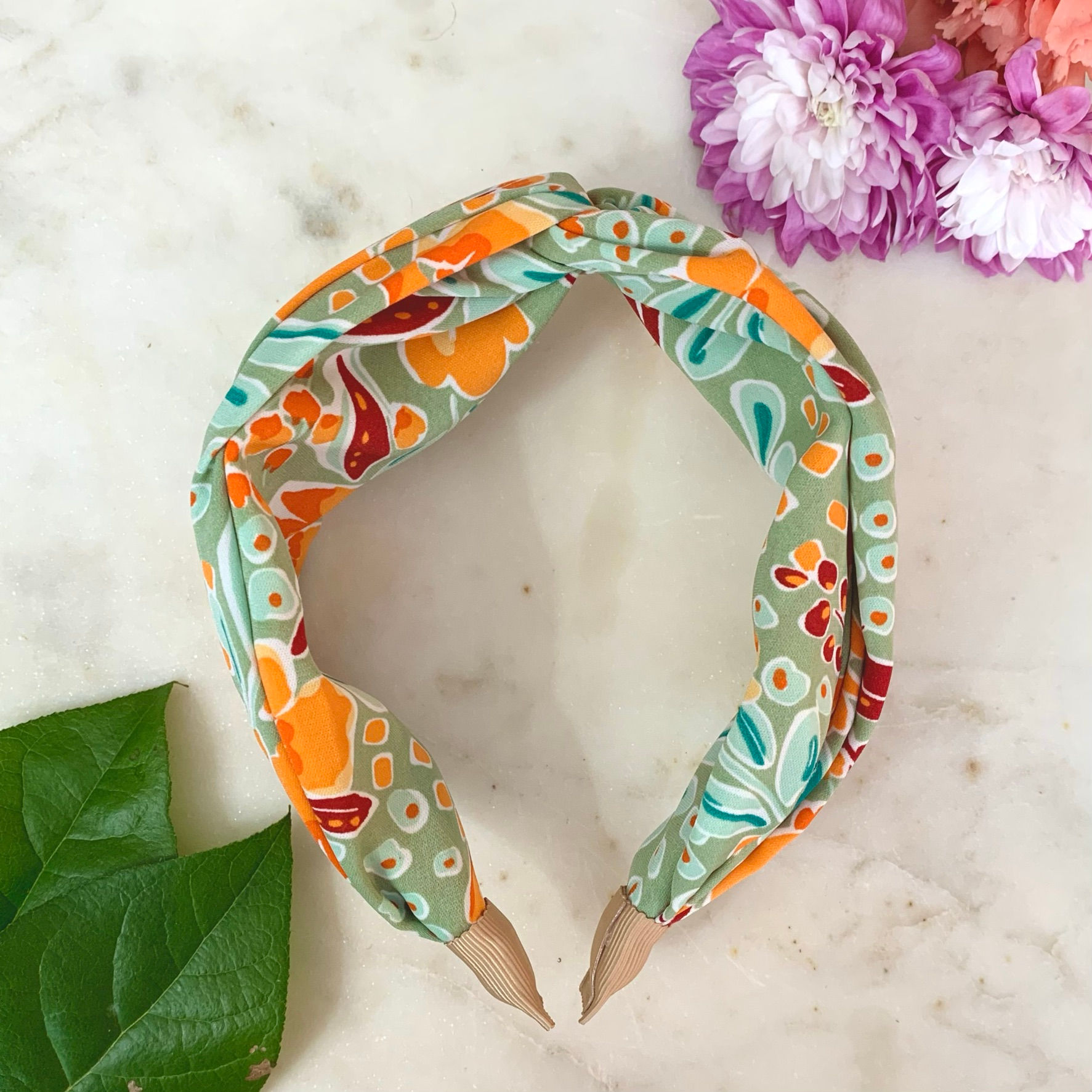 Crossknot headband - Sage