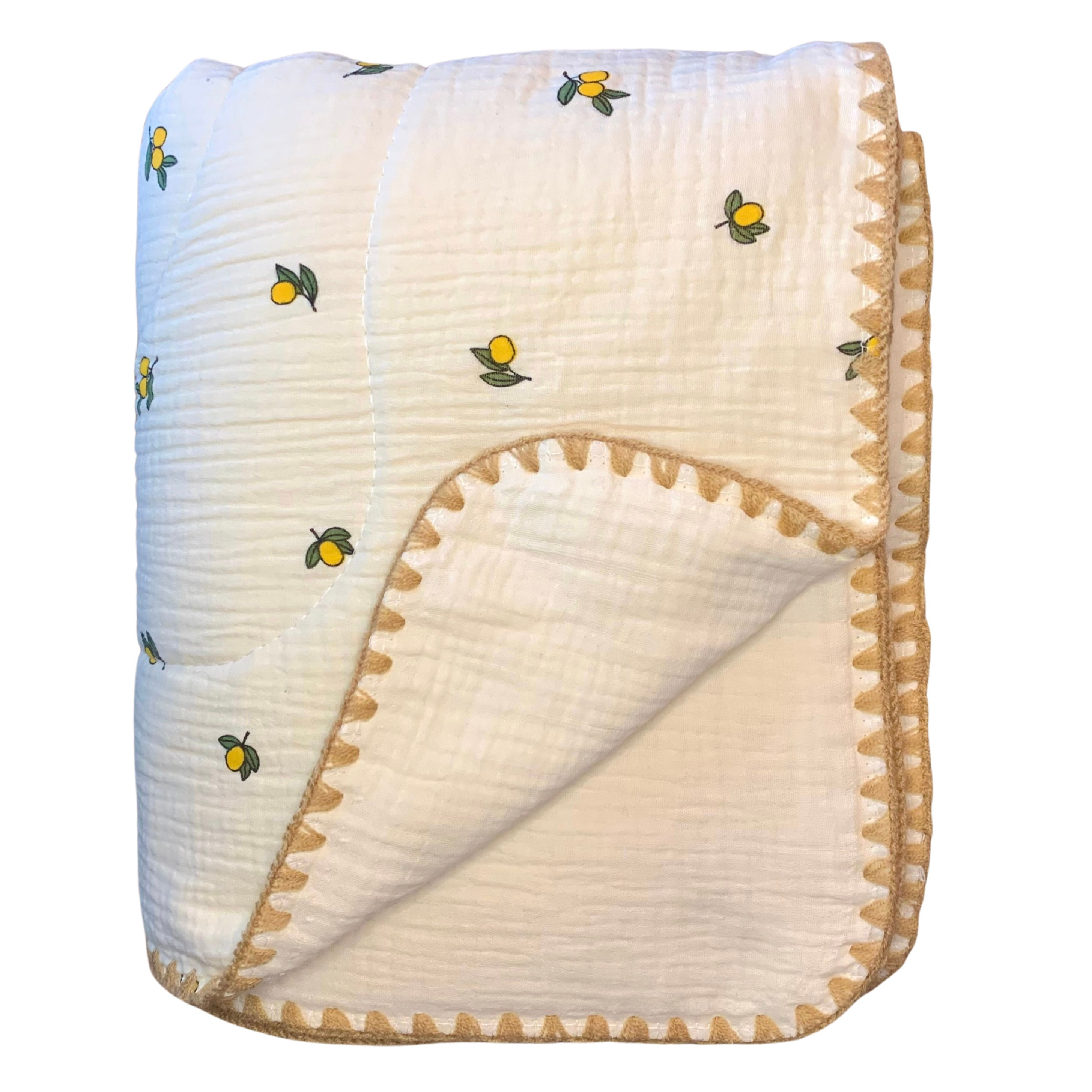 Muslin cotton blanket - Olive