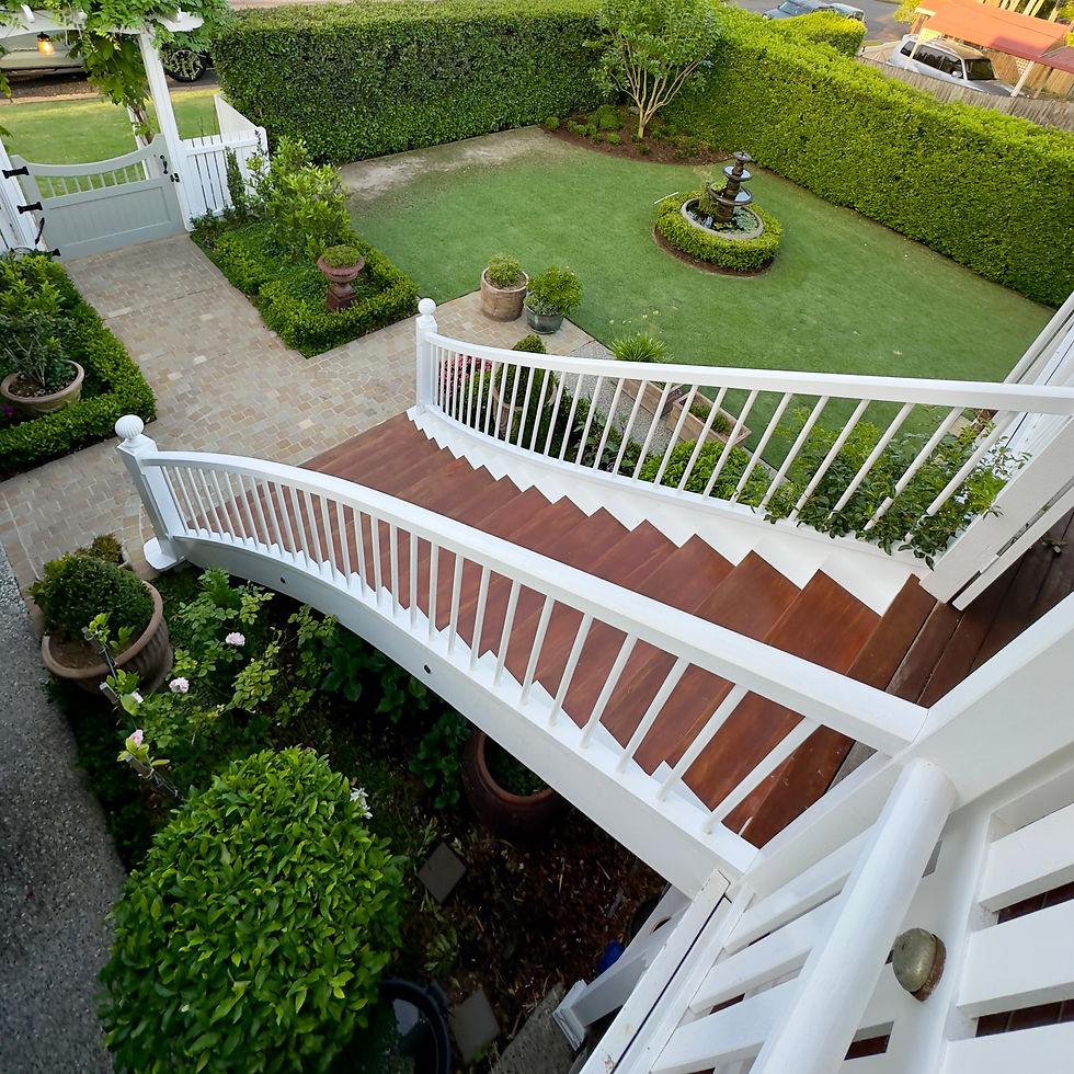 Corinda Flared Staircase Top View