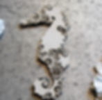 Large chipboard seahorse 