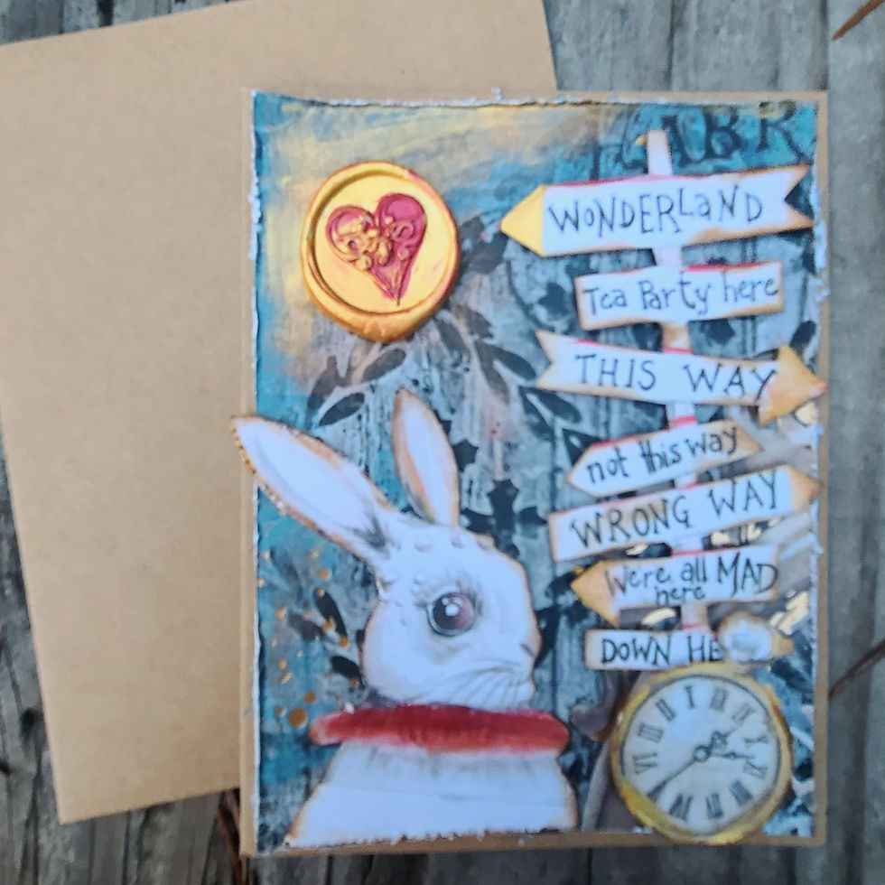 Lost bunny card