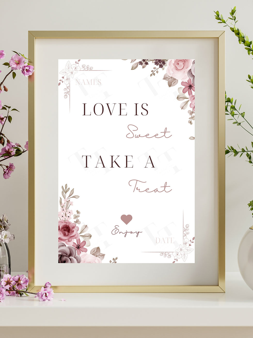 Thumbnail: Sweet cart wedding sign