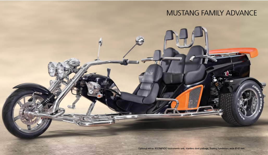 boom mustang family trike
