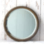 vintage round gesso wall mirror painted gold