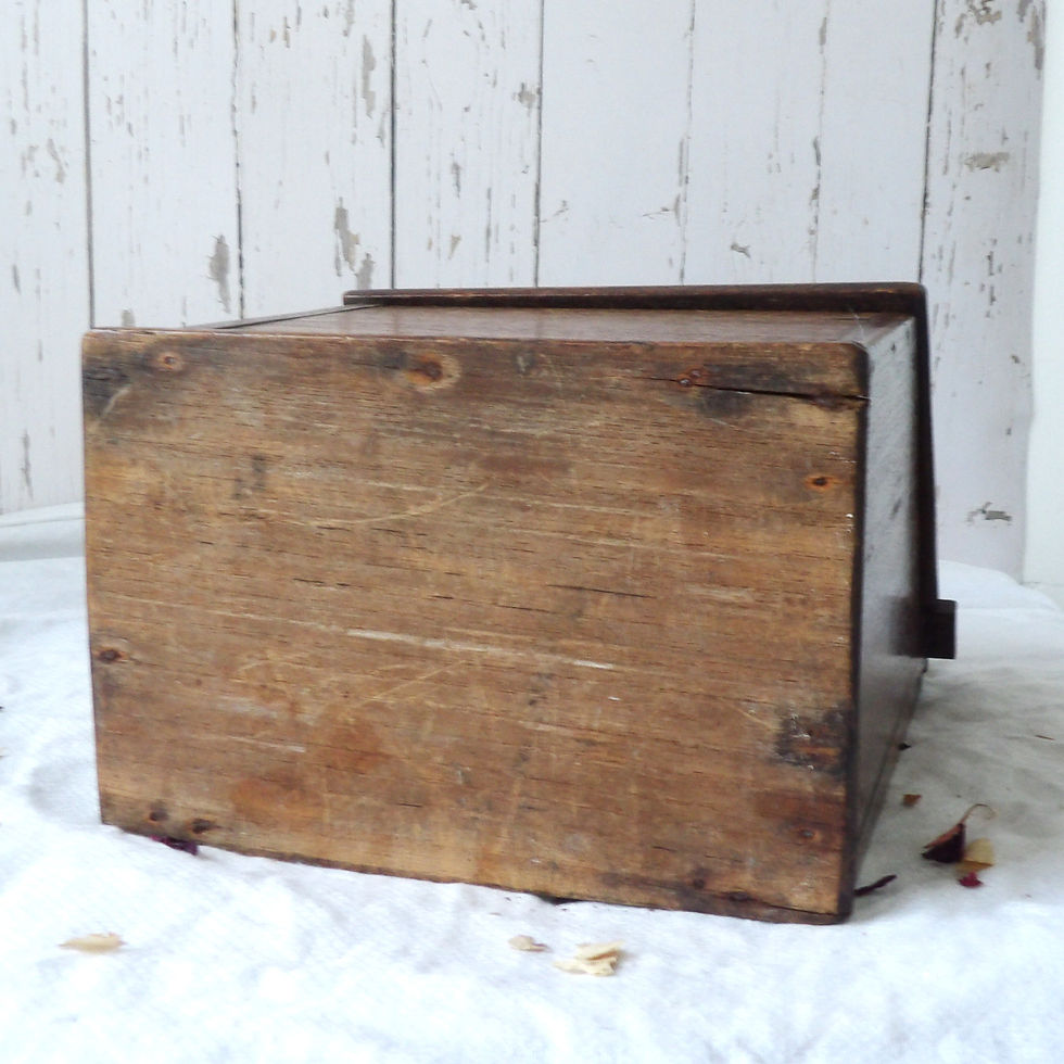Thumbnail: Antique wooden candle box free standing or wall mounted