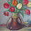 Thumbnail: Framed vintage Tulip painting by Belgium artist H DE Kock