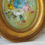 Thumbnail: mini vintage floral oil painting in gilt wooden frame