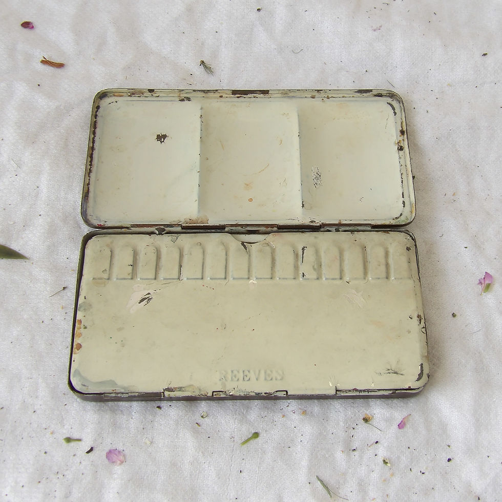 Thumbnail: Vintage Reeves metal artist paint box