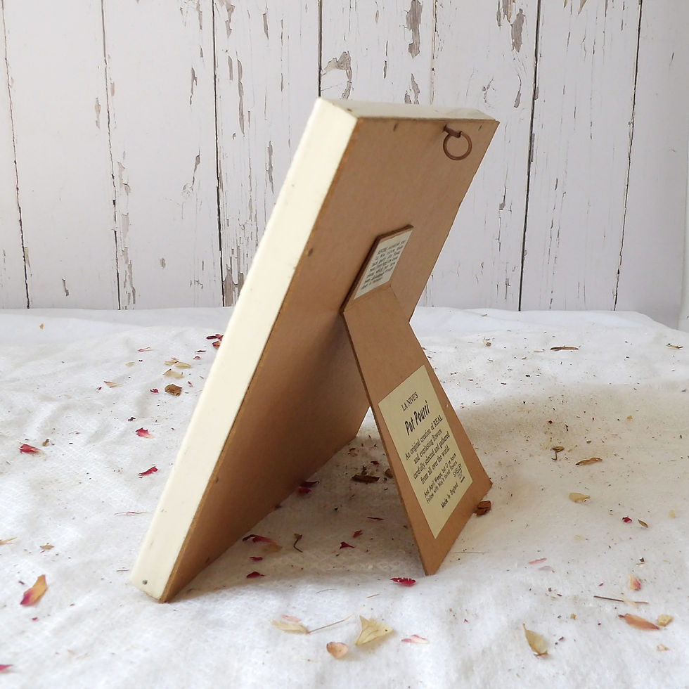 Thumbnail: vintage framed dried flower arrangement