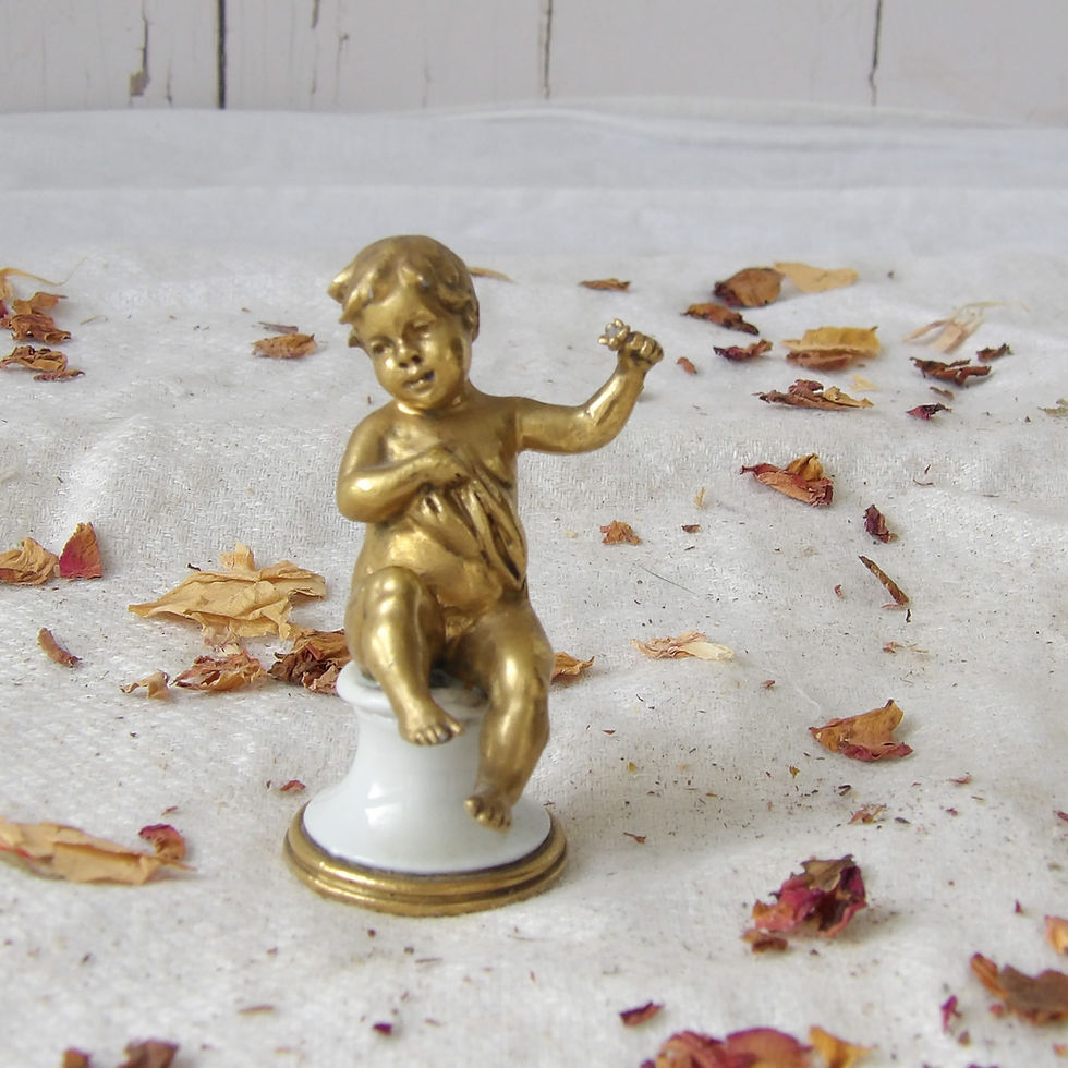 Vintage Child Figurine on Porcelain Base by Luigi Giorgio Benacchio