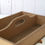 Thumbnail: Vintage wooden cutlery tray with central handle