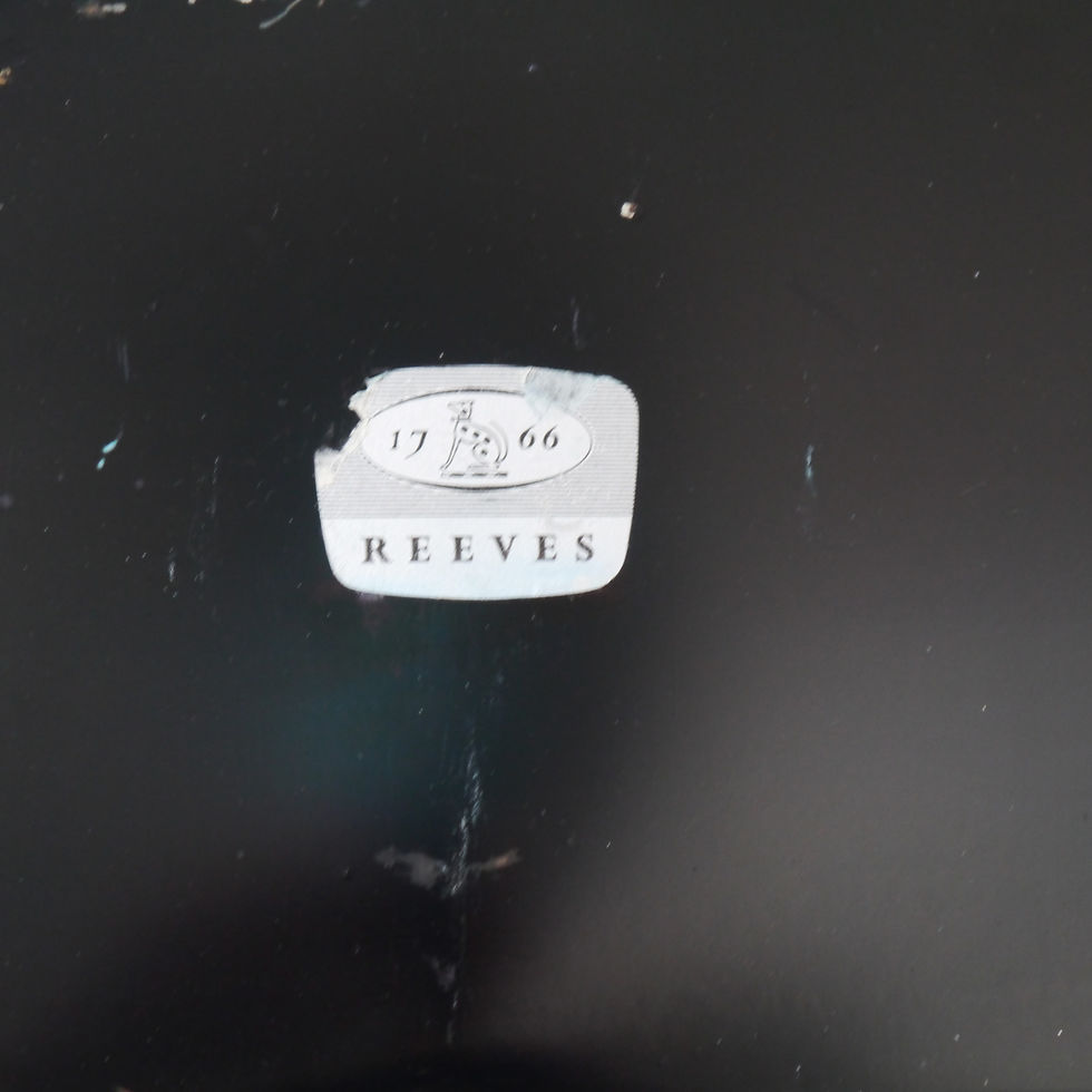Thumbnail: Vintage Reeves Watercolour Paint Case with used Palette