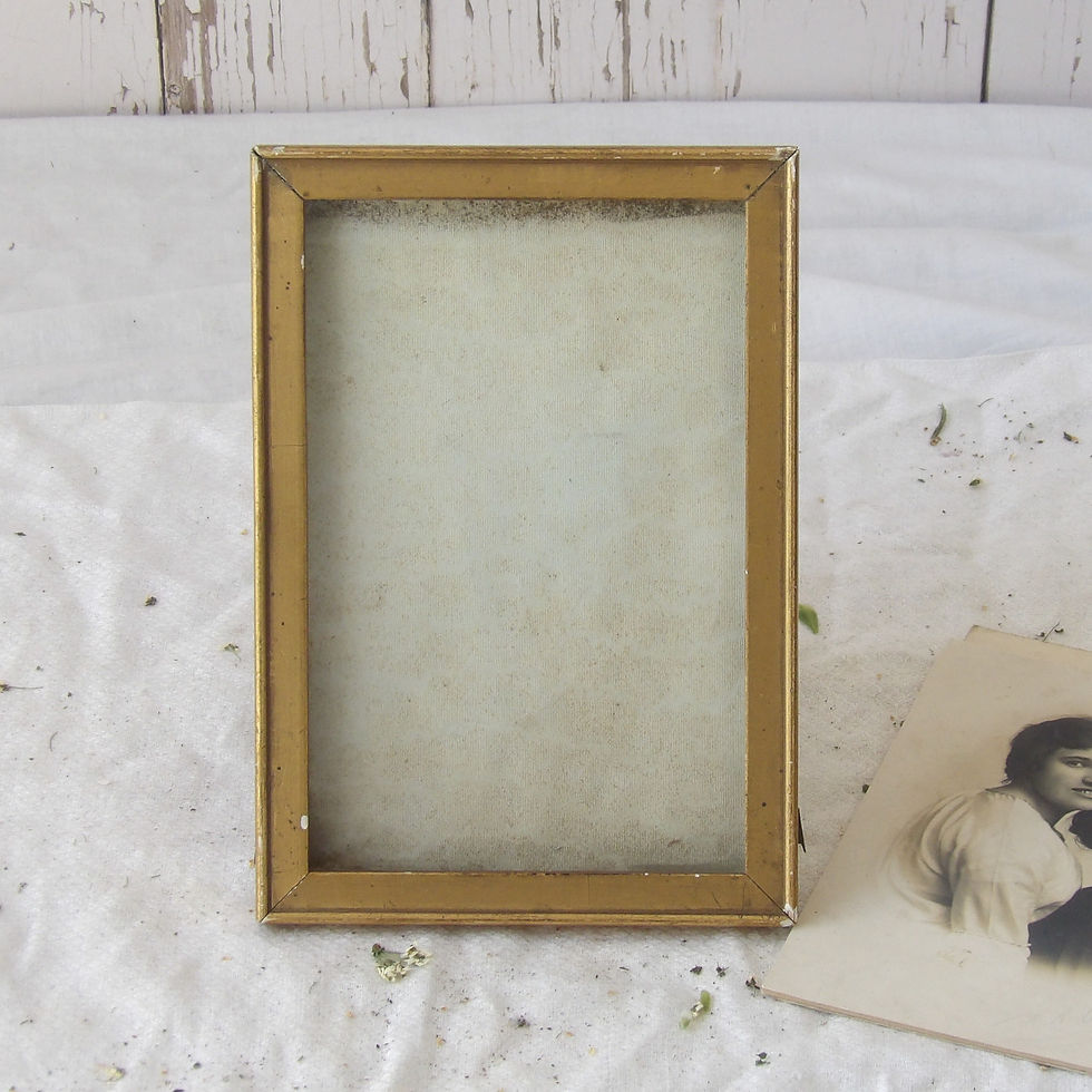 antique gold wood and gesso photo frame