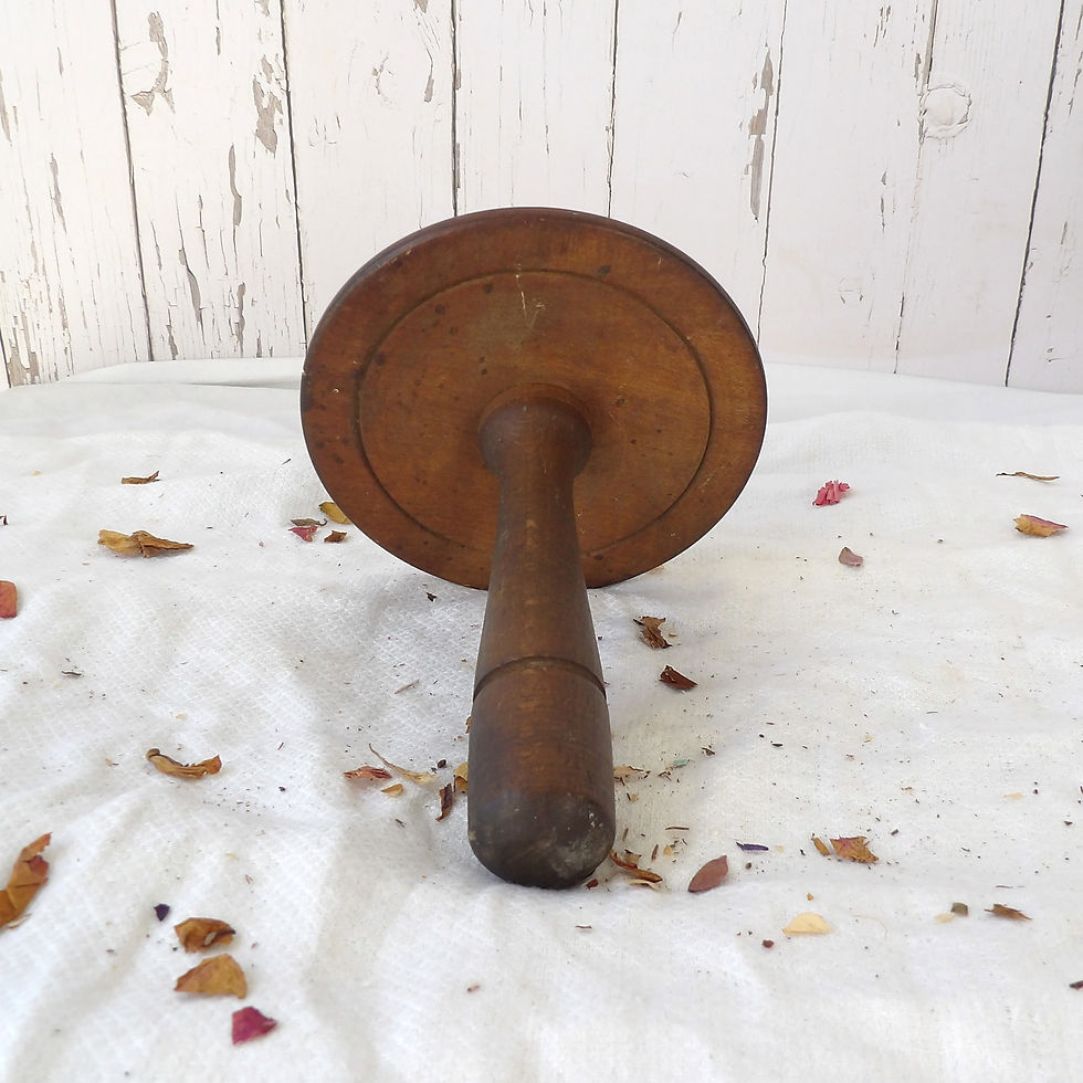 Thumbnail: Large vintage wooden darning mushroom