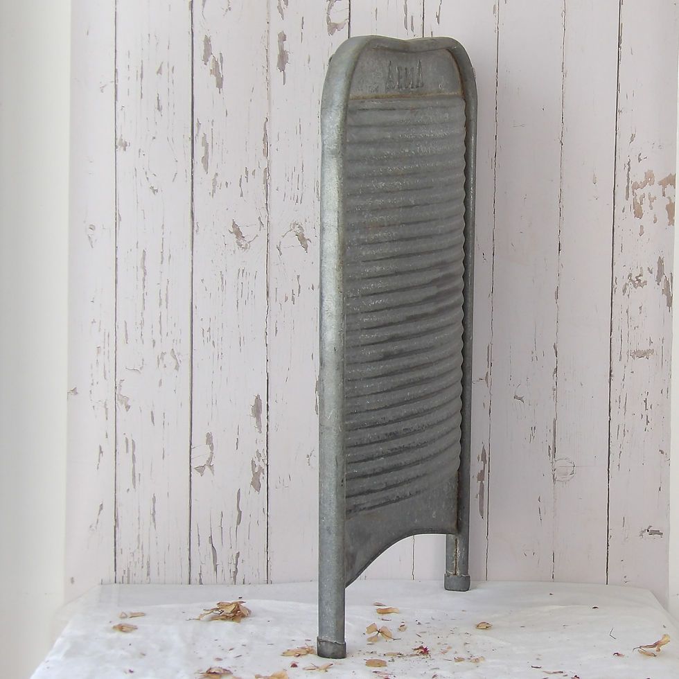 Thumbnail: antique German metal washboard