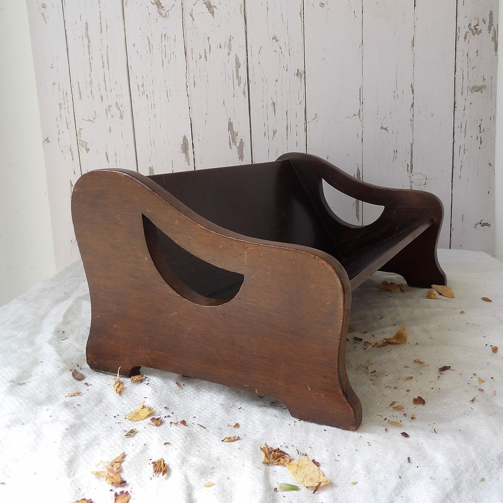 Thumbnail: vintage wooden book rack