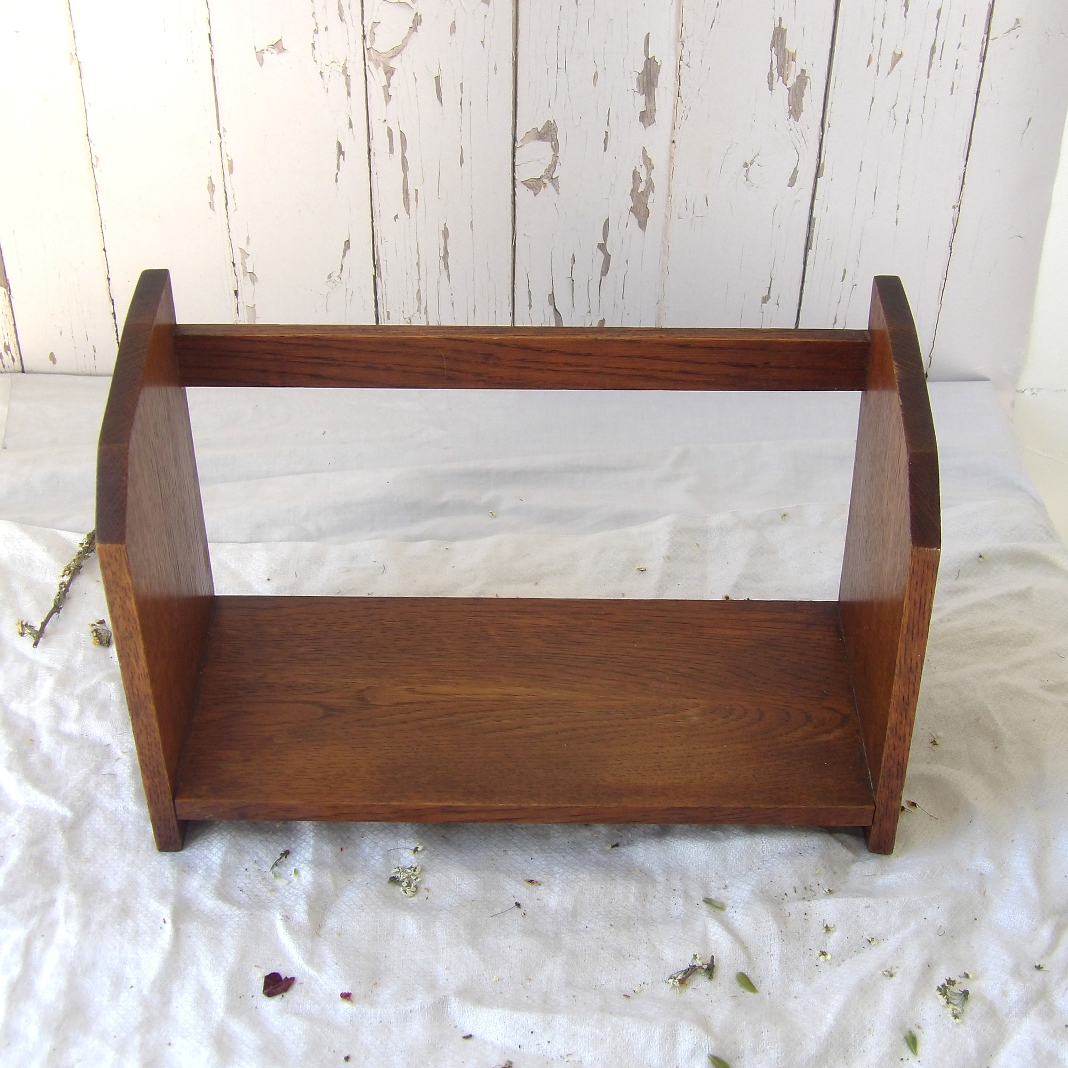 small vintage wooden bookshelf