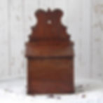 Antique wooden candle box free standing or wall mounted