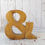 Thumbnail: vintage elm ampersand sculpture