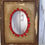 Thumbnail: Antique wooden photo frame with velvet mount