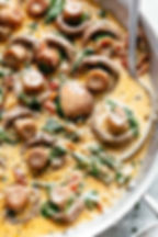 Parmesan garlic mushrooms