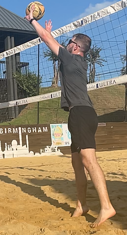 picture of me setting a volleyball