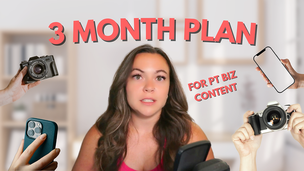 3 Months of Physical Therapy Content Planning in 30 Minutes