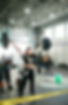 CrossFit athlete snatching
