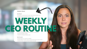 Weekly CEO Routine for Cash Based PT Businesses