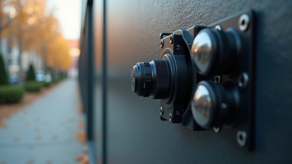 Close-up view of a mainline stabilizer device installed on a wall