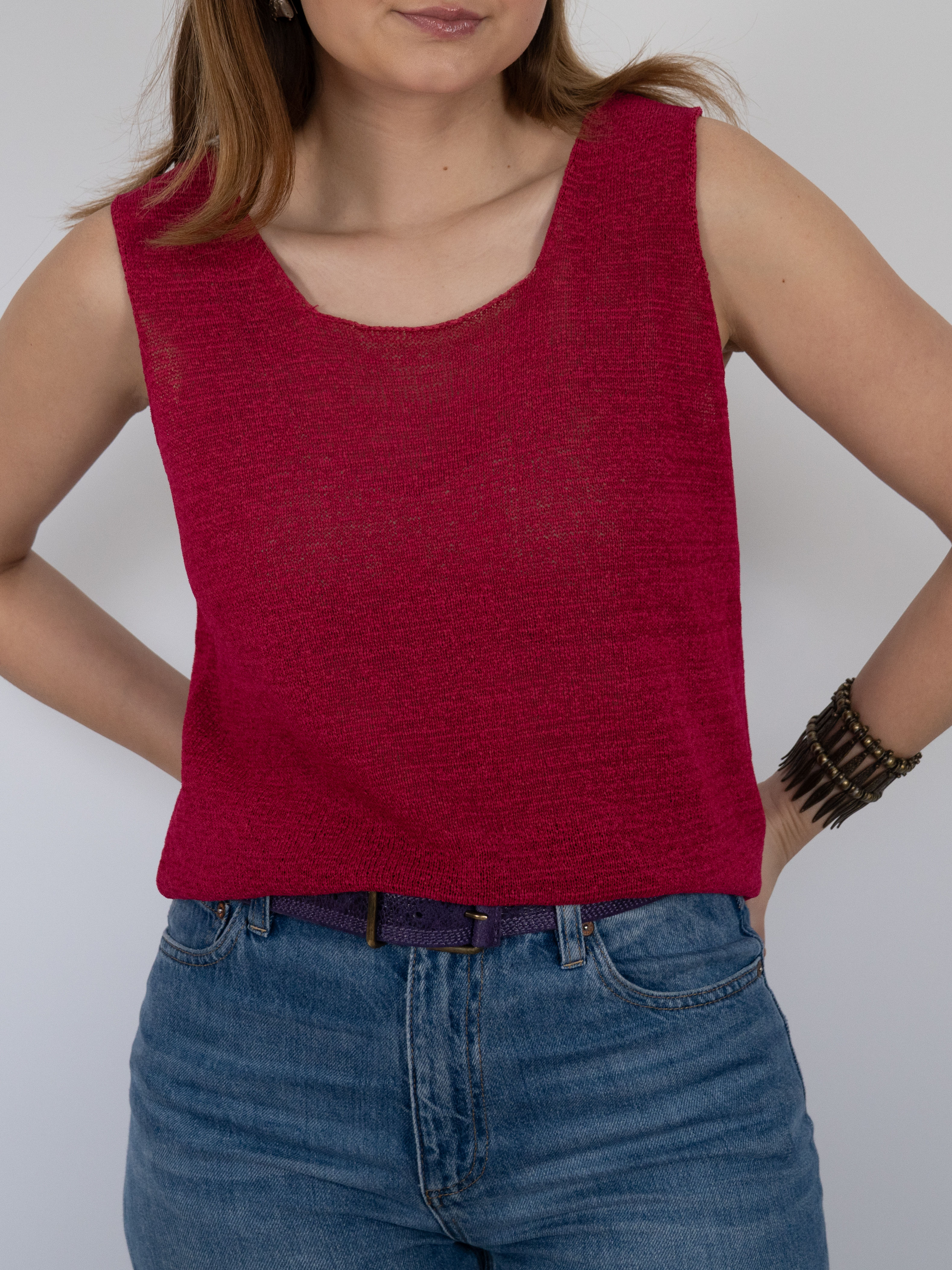 Vintage Saks sleeveless knit top