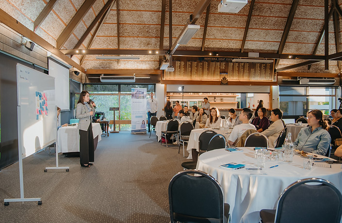 Amy Vu Speaking at a Mortgage Advising Conference