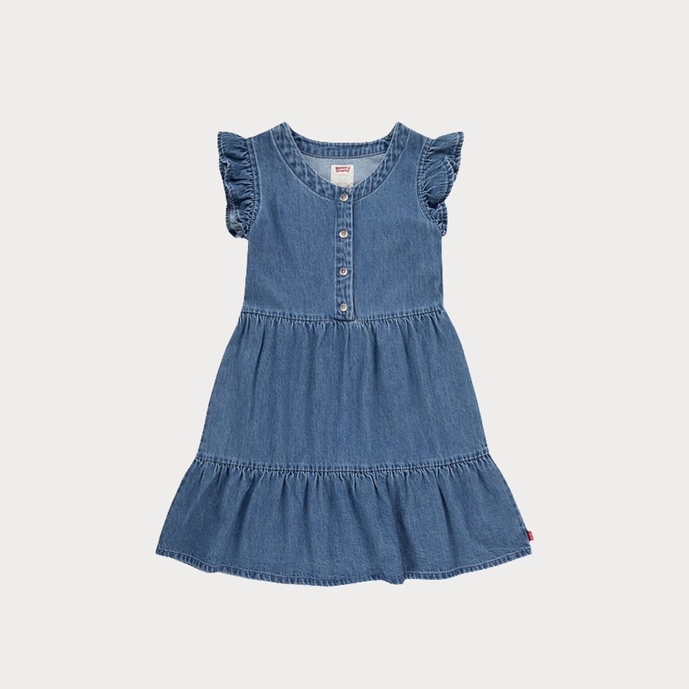 Thumbnail: Little Girl Dress - Denim - Dance Around
