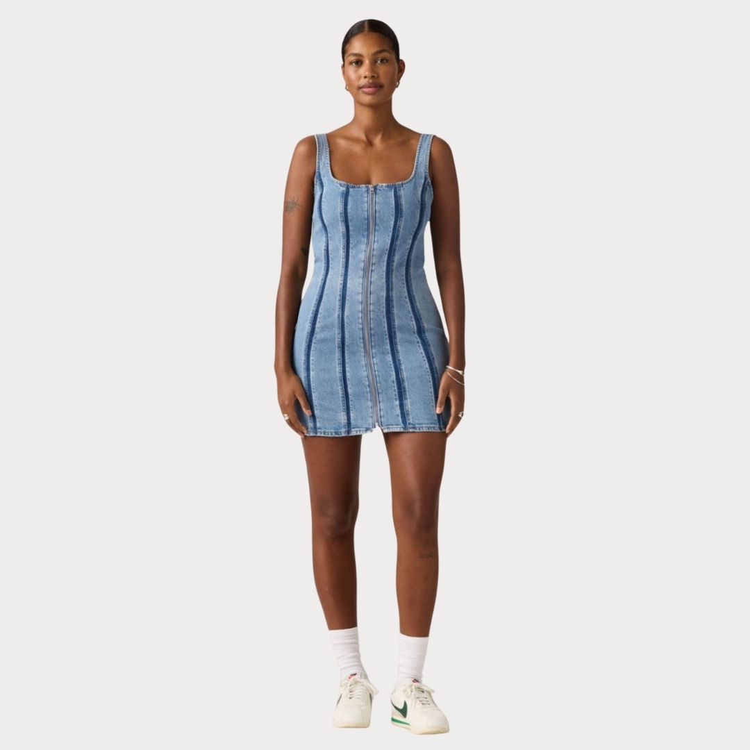 Women's Seamed Zip Dress